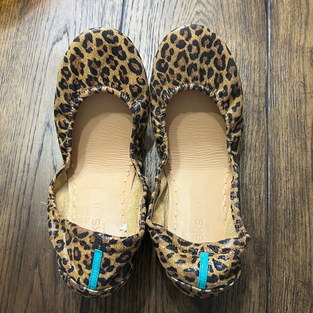 Tieks Leopard Flat. Size 12